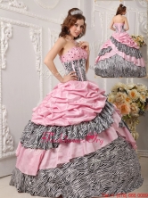 2016 Perfect Ball Gown Strapless Quinceanera Gowns in Multi Color QDZY017CFOR