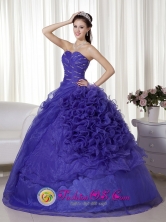 Andes Colombia Customize Spring Beaded and Ruched Bodice For Quinceanera Dress With Purple Ball Gown Style  MLXN071FOR 