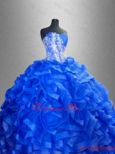 Beaded Sweetheart Luxurious Quinceanera Gowns with Ruffles SWQD038-3FOR