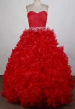 Best Ball gown Sweetheart-neck   Floor-length Quinceanera Dresses Style FA-W-r34