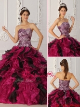 Best Perfect Sweetheart Ruffles Quinceanera Dresses in Multi Color QDZY009CFOR