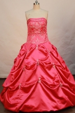 Cheap Ball gown Strapless Floor-length Quinceanera Dresses Style FA-W-168