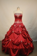 Discount Ball gown Strapless Floor-length Quinceanera Dresses Style FA-W-013