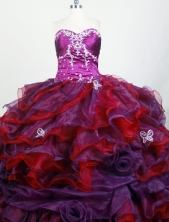 Exclusive Ball Gown Strapless Floor-length Colorful Quinceanera Dress X0426046