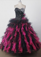 Exquisite Ball Gown Sweetheart Floor-length Quincenera Dresses TD260024 