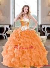 Fashionable Beading and Ruffles Sweetheart Quinceanera Dresses for 2015 QDDTA61002FOR