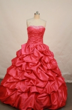 Low price Ball gown Strapless Floor-length Quinceanera Dresses Style FA-W-071