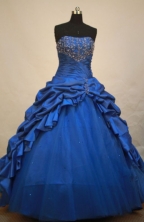 Perfect Ball gown Strapless Floor-length Quinceanera Dresses Style FA-W-209