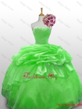 Perfect Strapless Beading Quinceanera Gowns in Spring GreenSWQD010-5FOR