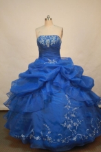 Popular Ball gown Strapless Floor-length Quinceanera Dresses Style FA-W-174
