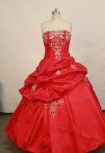 Popular Ball gown Strapless Floor-length Quinceanera Dresses Style FA-W-181