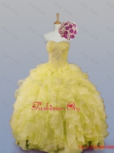 Popular Sweetheart Dress for Quince with Beading and Ruffles SWQD007-8FOR