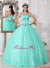 Romantic Green Ball Gown Sweetheart Quinceanera Dresses QDZY590AFOR