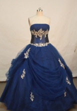 Wonderful Ball gown Strapless Floor-length Quinceanera Dresses Style FA-W-203